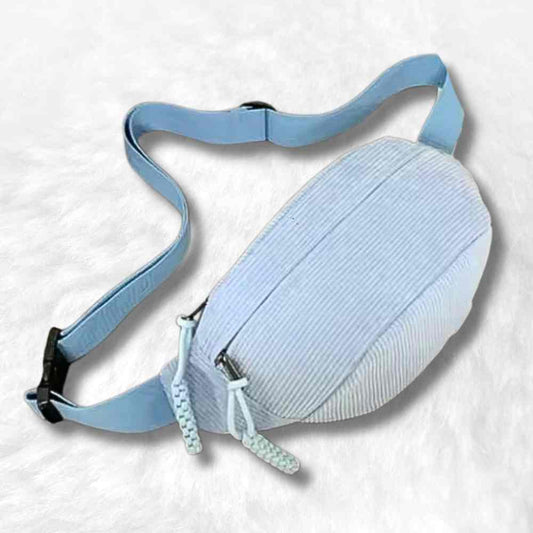 Sac Banane Femme Velours bleu