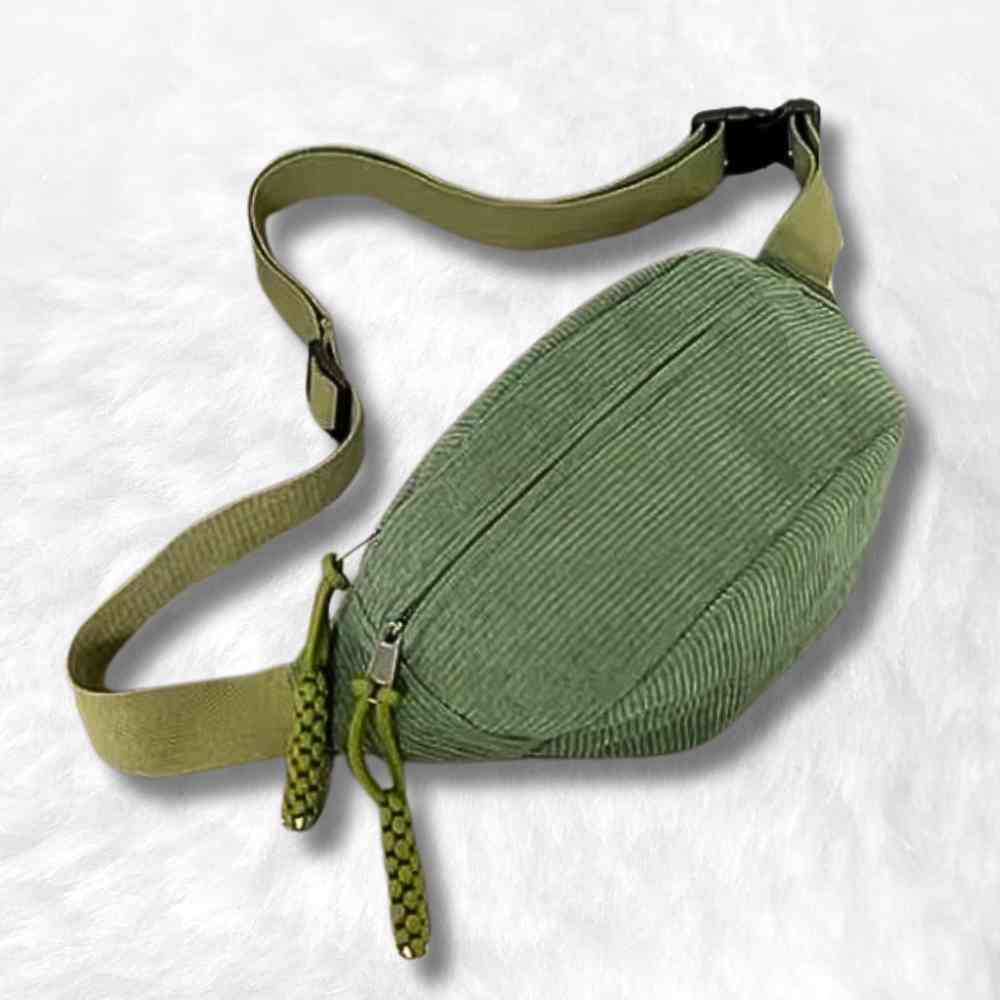Sac Banane Femme Velours vert