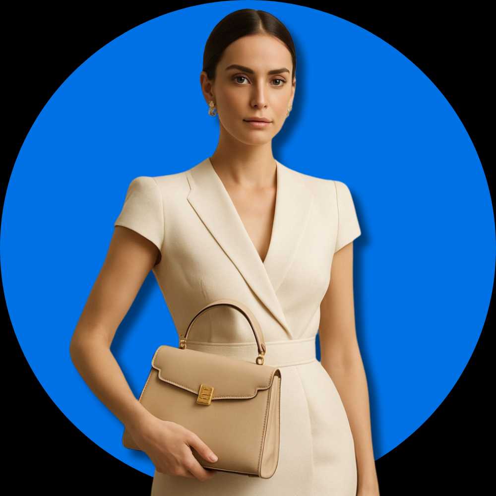 Une femme avec un sac d'atelier du sac