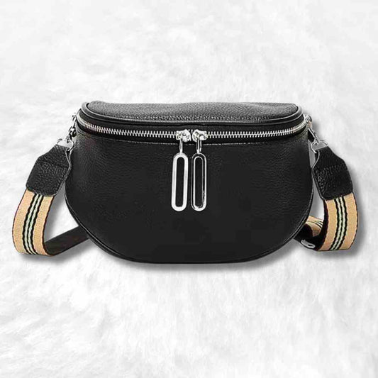 Sac Banane Cuir Femme noir