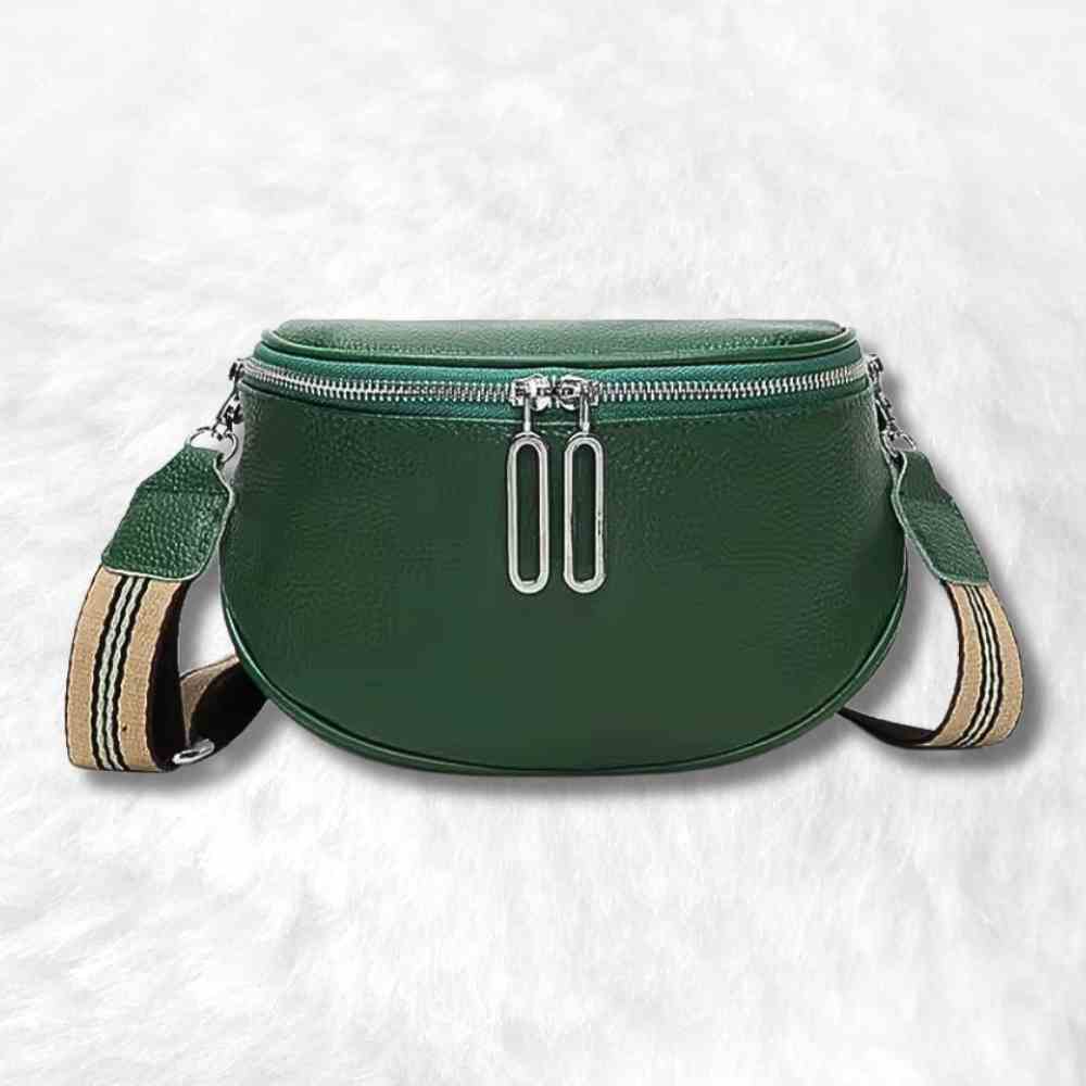 Sac Banane Cuir Femme vert émeraude