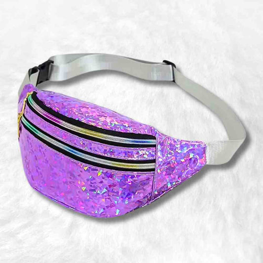 Sac Banane Femme Paillette violet