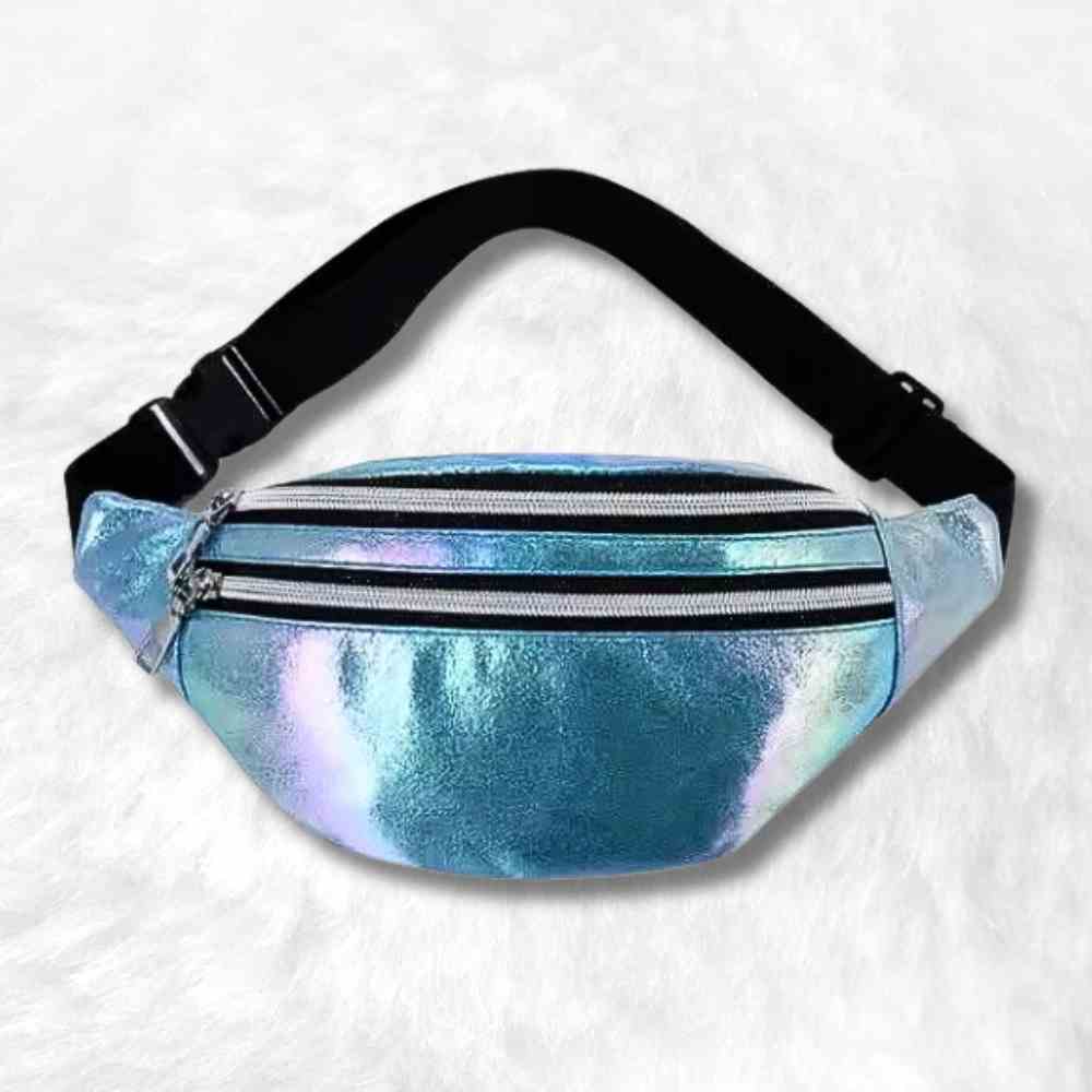 Sac Banane Irisé Bleu