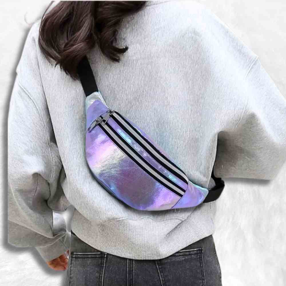 Sac Banane Irisé violet pour femme