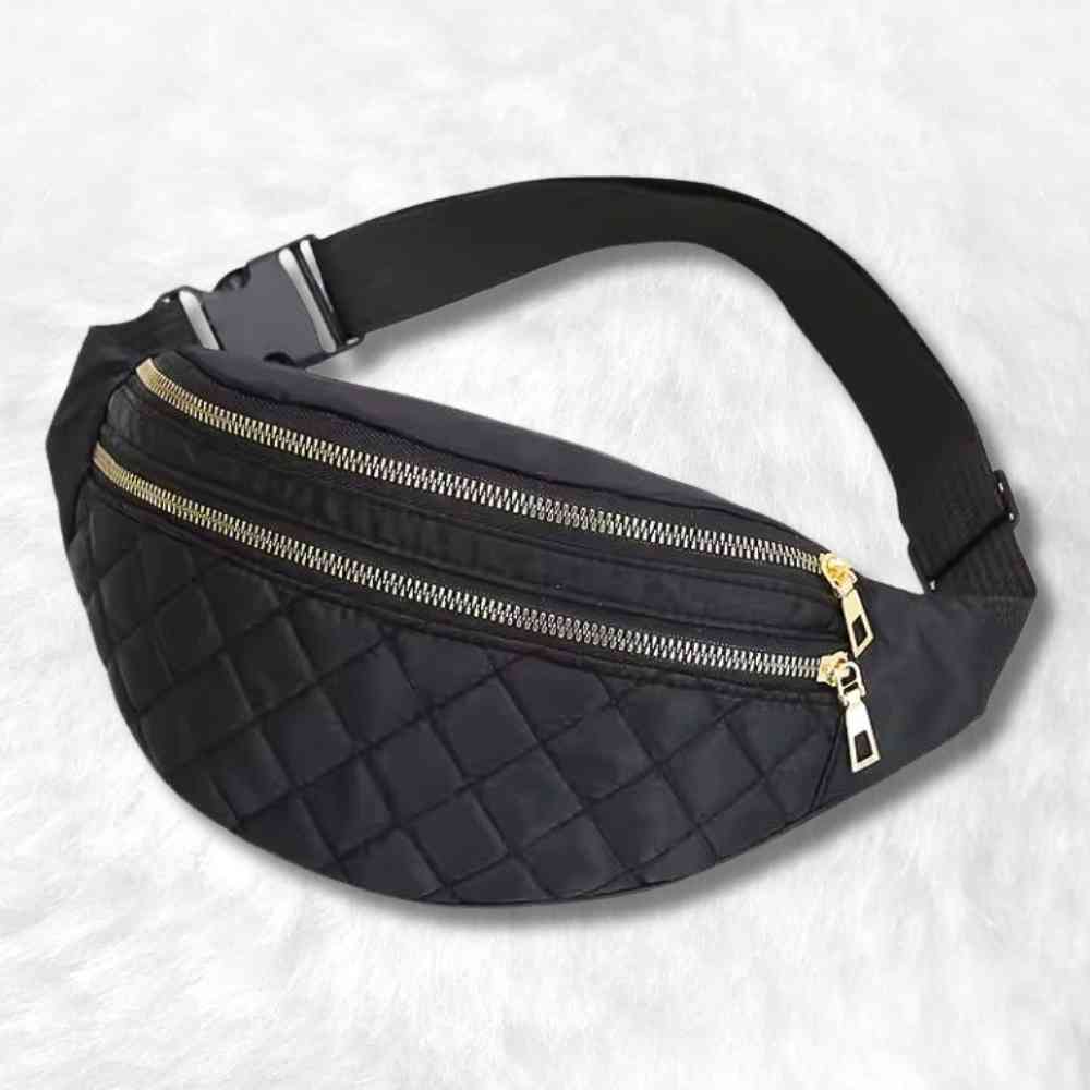 Sac Banane Matelassé noir