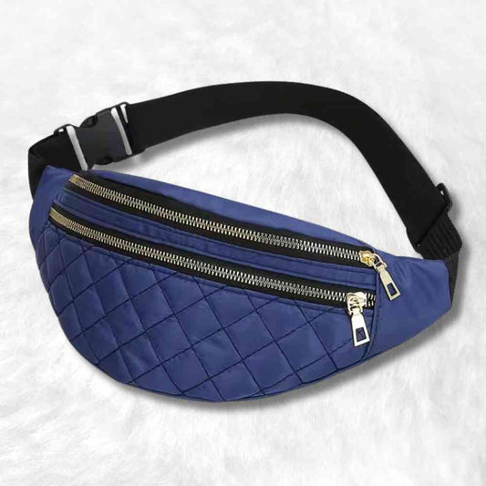 Sac Banane Matelassé bleu