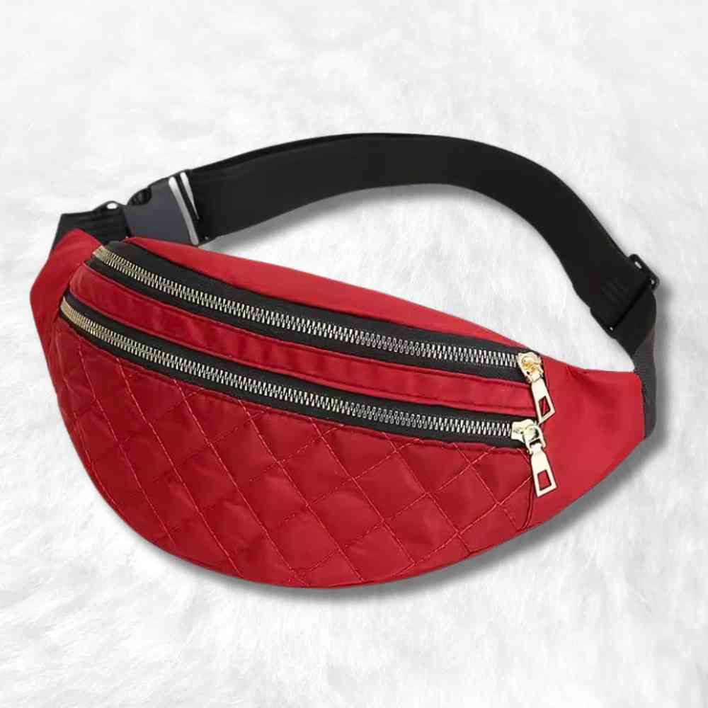 Sac Banane Matelassé rouge