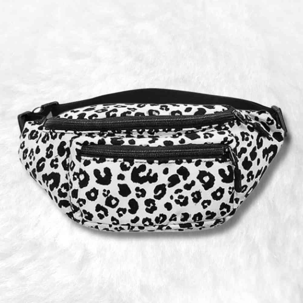 Sac Banane Panthère blanc