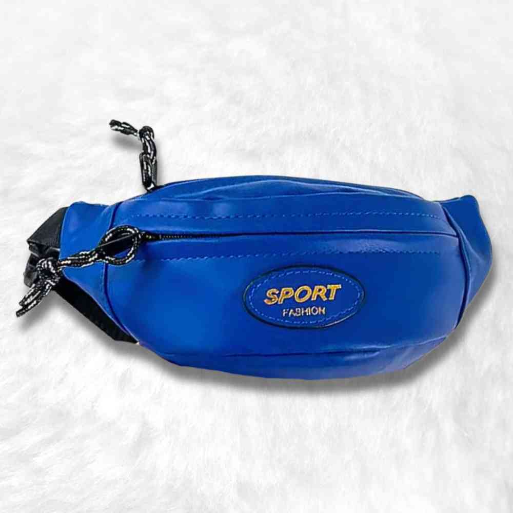 Sac Banane Enfant Cuir Végan bleu