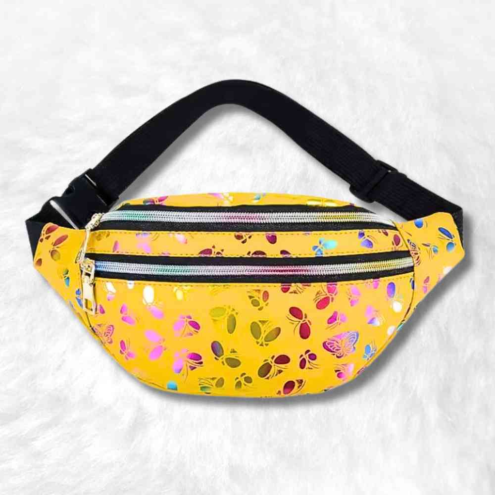 Sac Banane Femme Brillant jaune