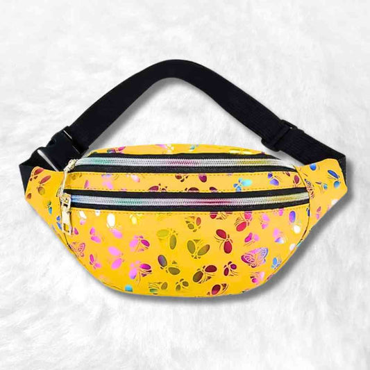 Sac Banane Femme Brillant jaune