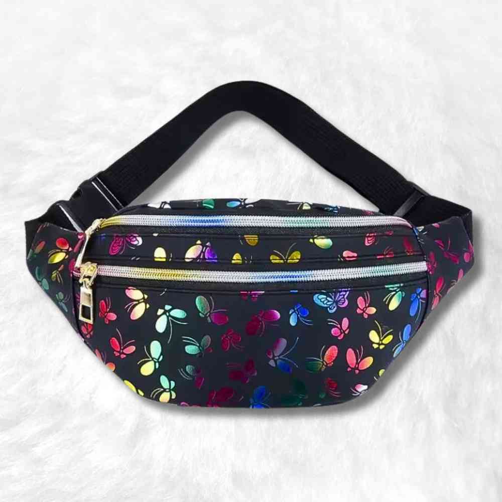 Sac Banane Femme Brillant noir