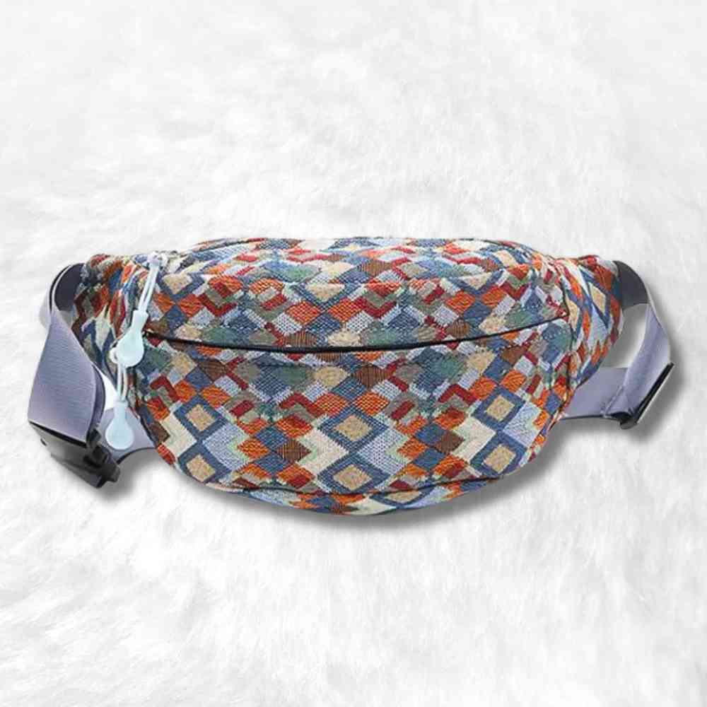 Sac Banane Femme Tissu bleu