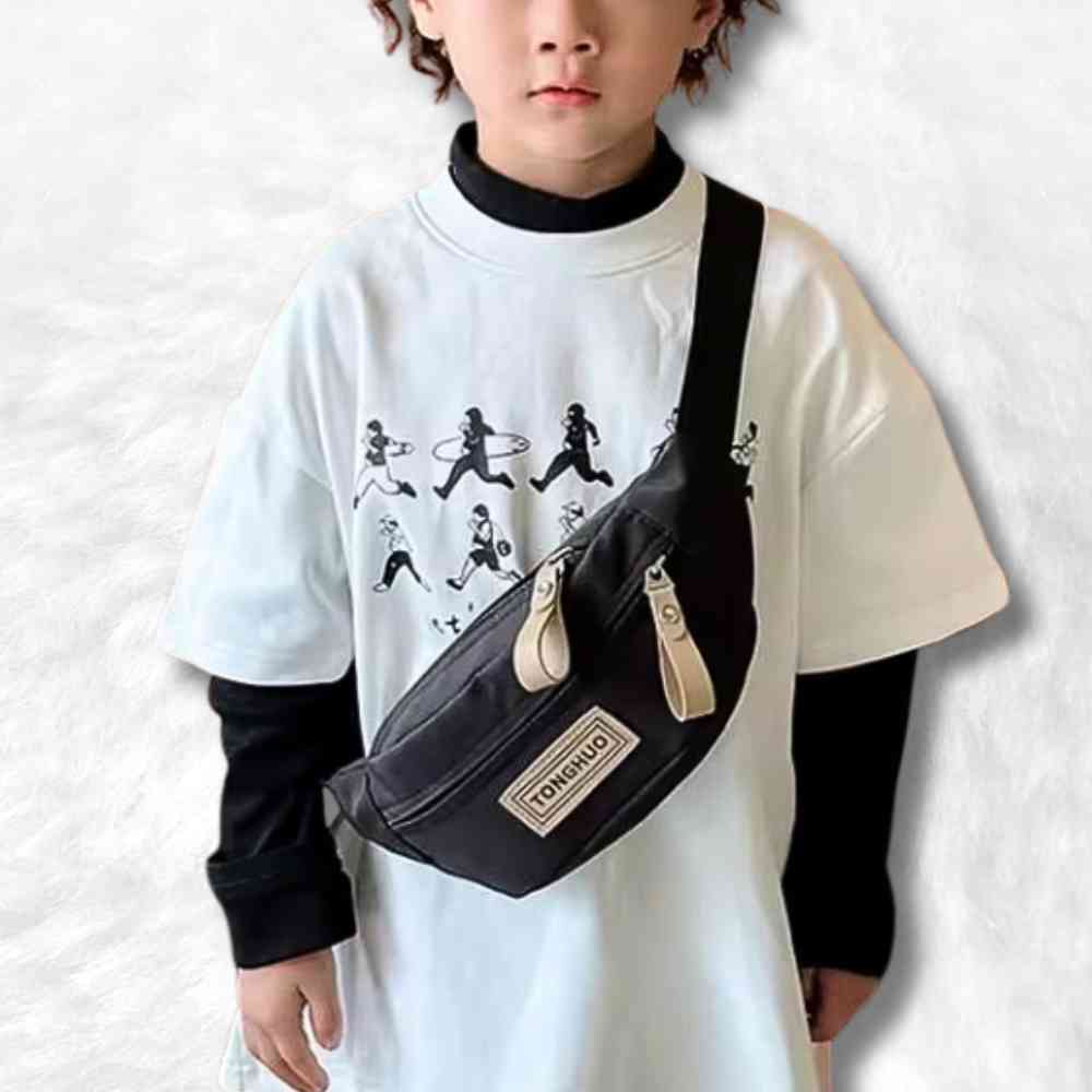 Enfant avec le Sac Banane Garçon noir