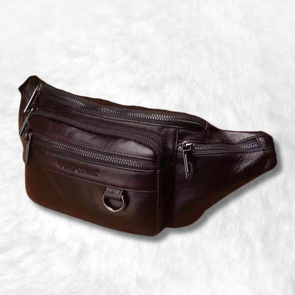 Sac Banane Homme Luxe café