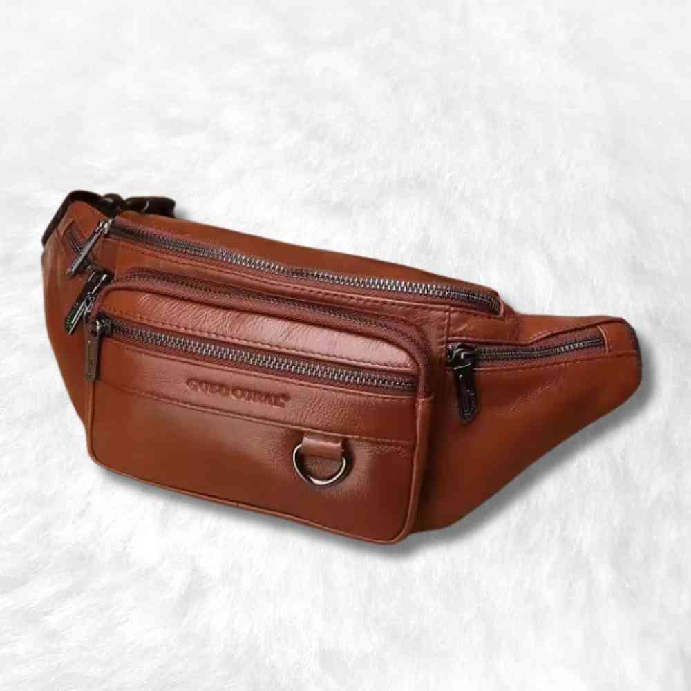 Sac Banane Homme Luxe marron