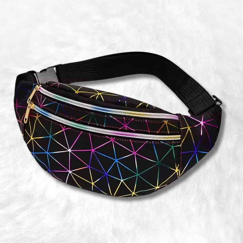 Sac Banane Multicolore noir