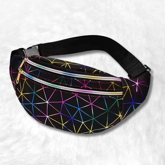 Sac Banane Multicolore noir