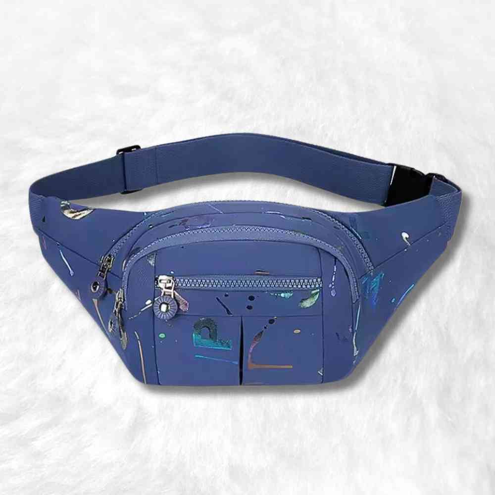 Sac Banane Multipoches Femme bleu