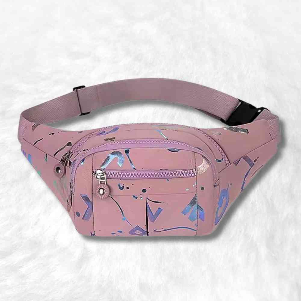 Sac Banane Multipoches Femme mauve