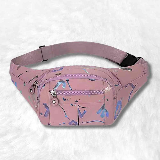 Sac Banane Multipoches Femme mauve