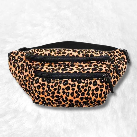 Sac Banane Panthère beige