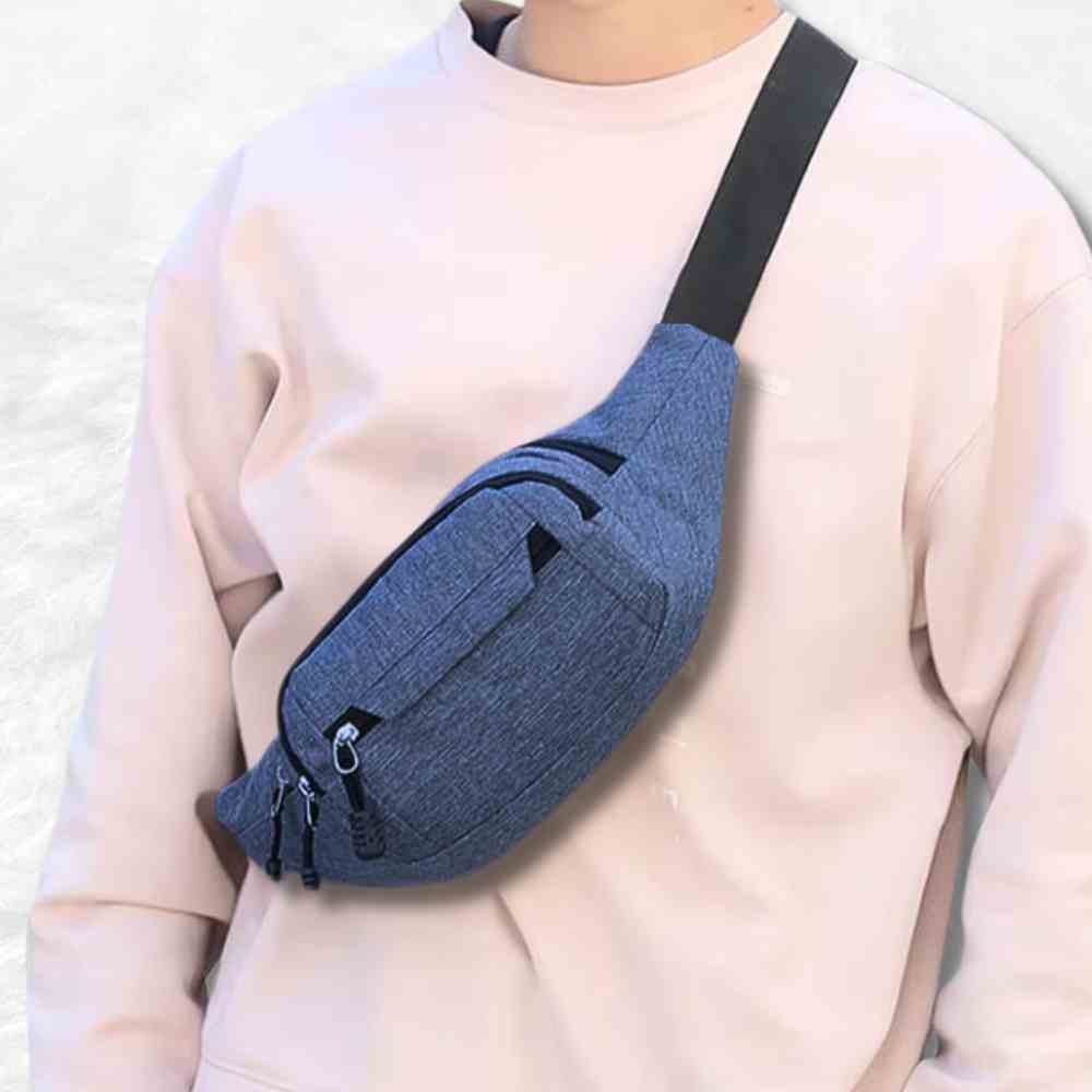Sac Banane Ado​ bleu avec un garçon