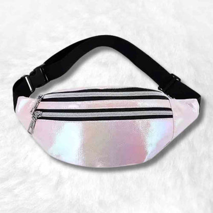 Sac Banane Irisé​ rose pâle