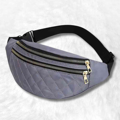 Sac Banane Matelassé​ gris
