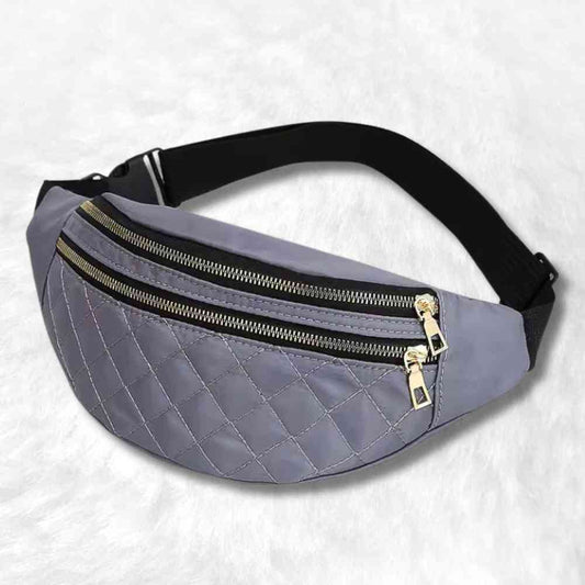 Sac Banane Matelassé​ gris