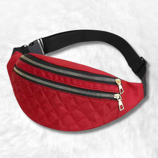 Sac Banane Matelassé​ rouge