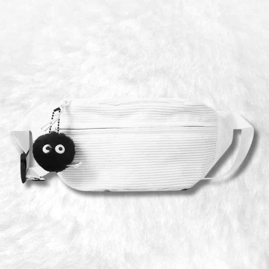 Sac Banane Velours Côtelé​ blanc