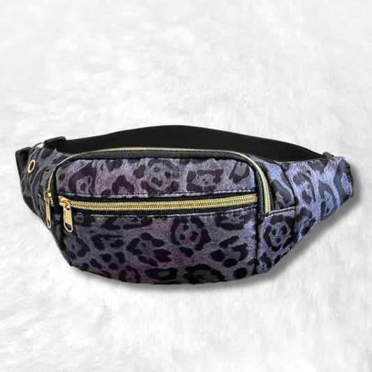 Sac Banane Léopard noir