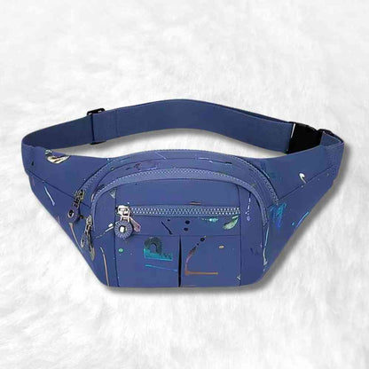 Sac Banane Multipoches Femme bleu​
