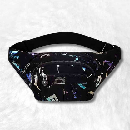 Sac Banane Multipoches Femme noir​