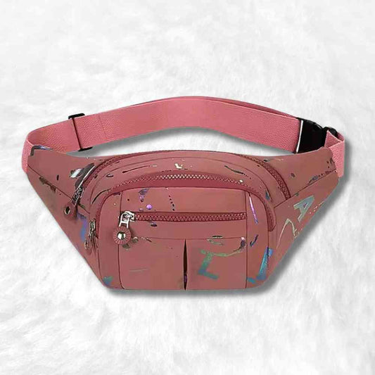 Sac Banane Multipoches Femme rose​