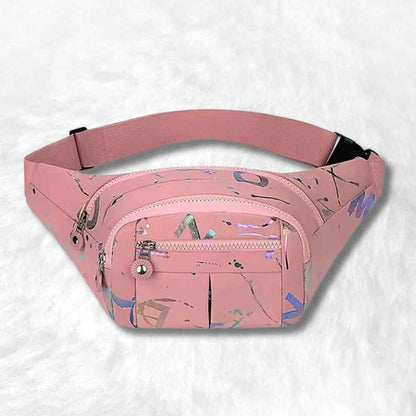 Sac Banane Multipoches Femme rose pale​